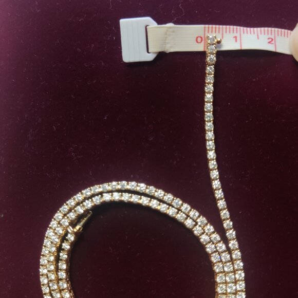 14k Diamond 5 ct Tennis Necklace - Picture 6 of 6